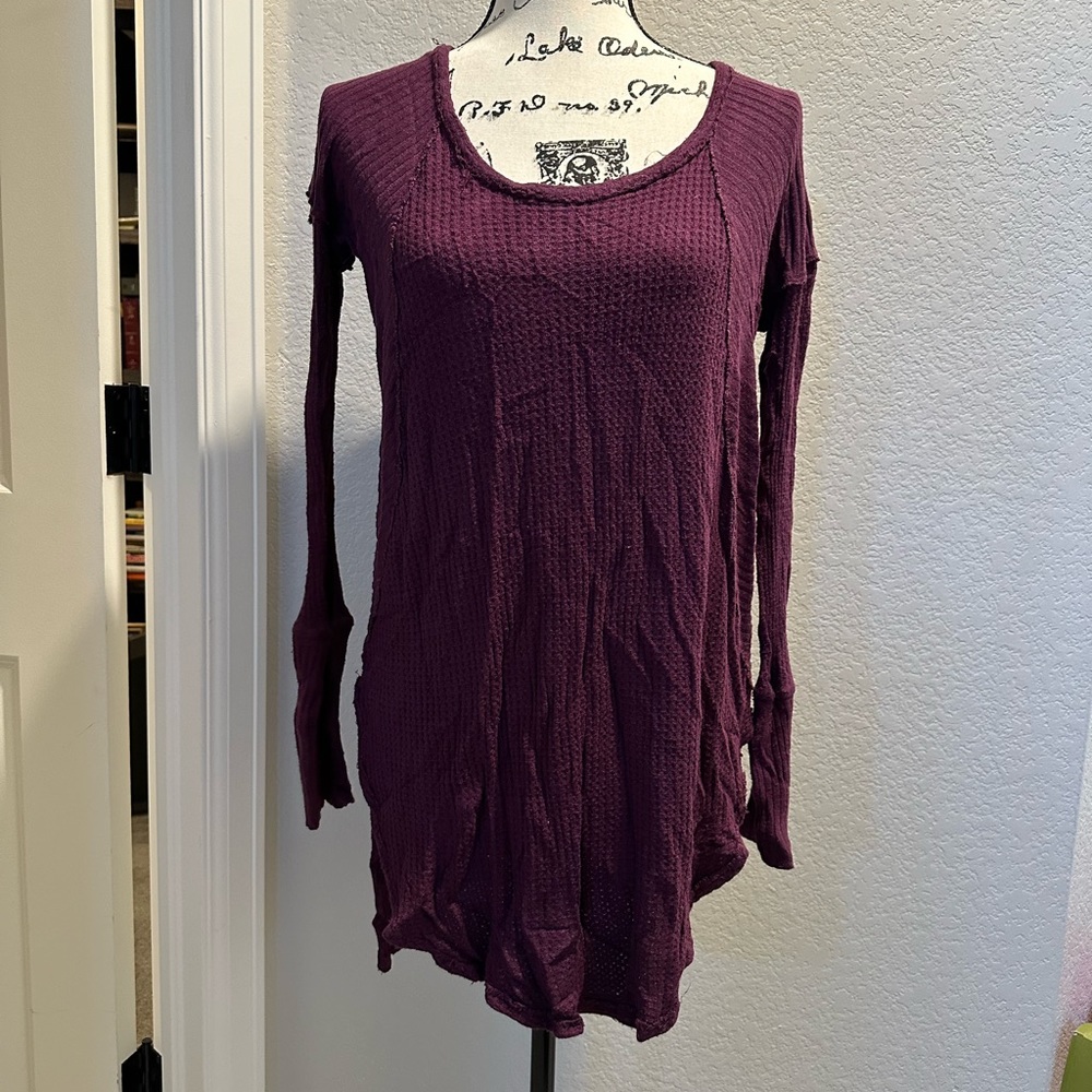 Free People mixed media tunic
